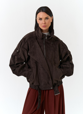 Женская куртка из эко замши