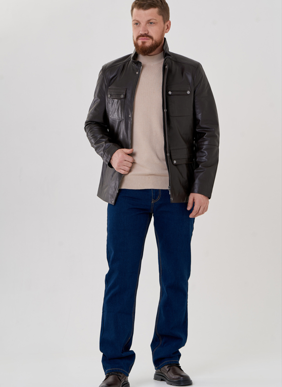 Мужская кожаная куртка 