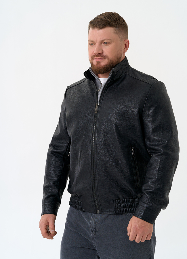 Мужская куртка бомбер из эко кожи модель № 32878 универмаг малина