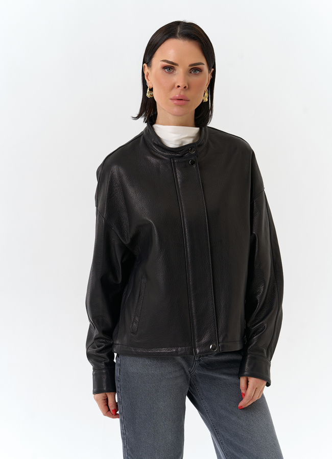 Женская куртка из натуральной кожи модель № 32535 универмаг малина