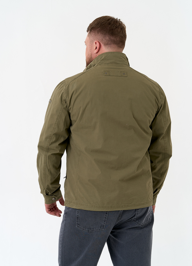 Мужская куртка ветровка с воротником стойкой модель № 32522 в рассрочку