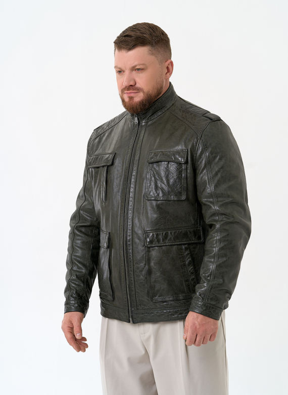 Мужская куртка из натуральной кожи