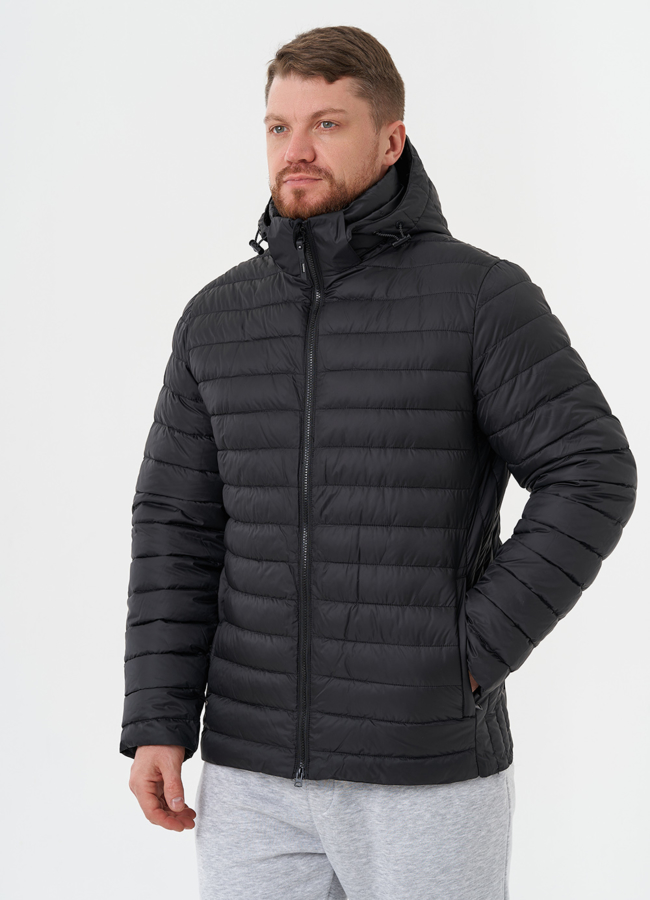 фото Стеганая куртка с капюшоном модель № 28019