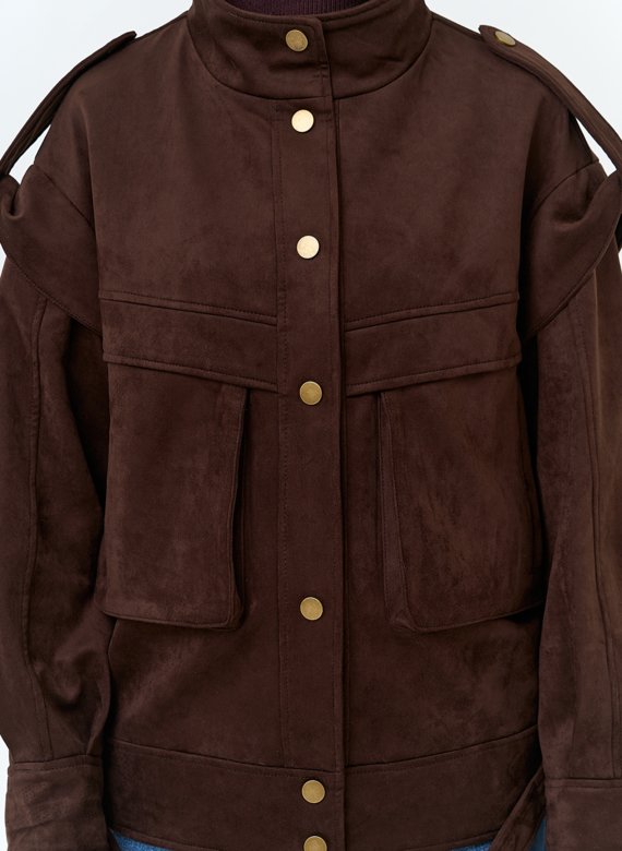 Женская куртка из эко замши