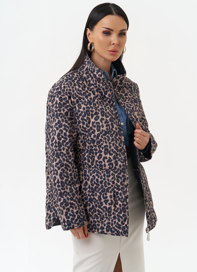 Женская двухсторонняя куртка модель № 29934 универмаг малина