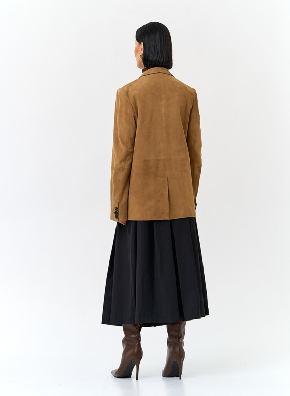 Жакет из натуральной замши