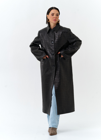 Женский плащ из натуральной кожи Женский плащ из натуральной кожи