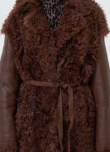 Двухсторонняя натуральная дубленка