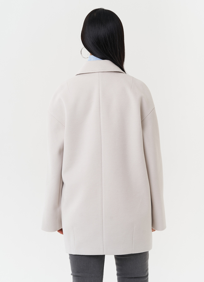 Женское двубортное пальто модель № 28279 универмаг малина