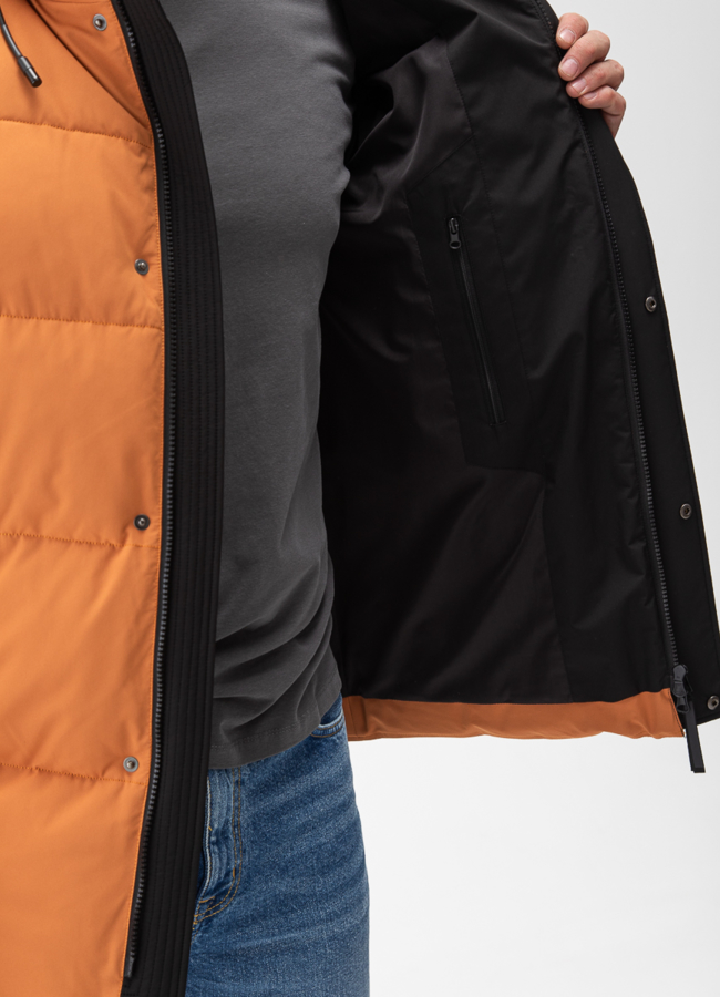 Мужской пуховик с капюшоном  модель № 27994 универмаг малина