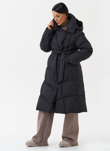 Женский пуховик с капюшоном 