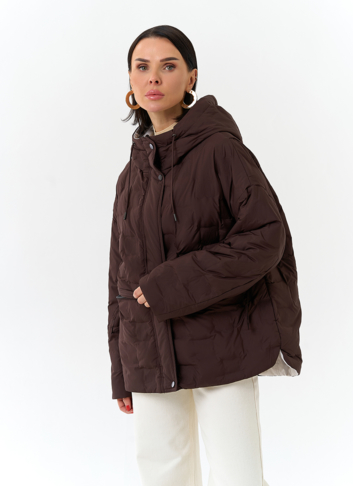 Женская двухсторонняя куртка с капюшоном