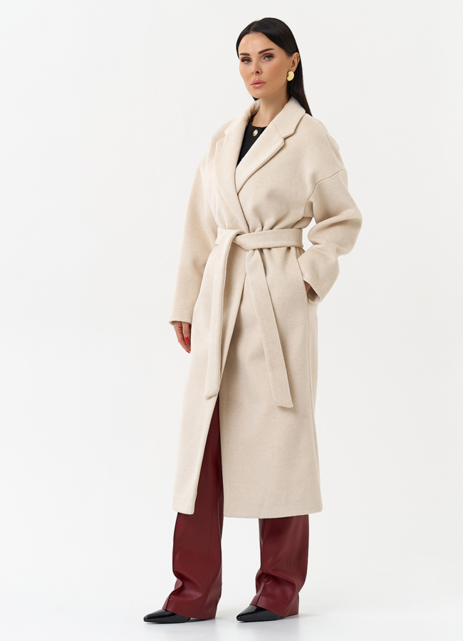 Женское пальто с английским воротником модель № 30197 в рассрочку
