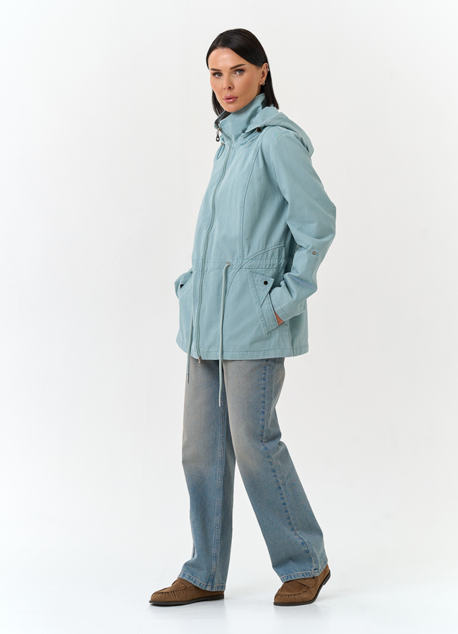 Женская ветровка с капюшоном модель № 33136 в рассрочку