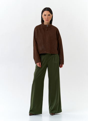 Женская двухсторонняя куртка из натуральной кожи