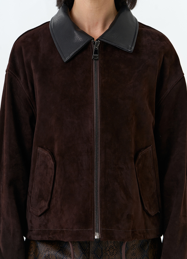 Женская куртка из натуральной замши модель № 32532 универмаг малина